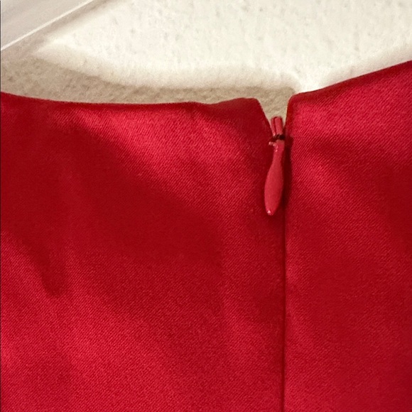 Cache Strapless Red Ruched Sheath Dress - Picture 9 of 13